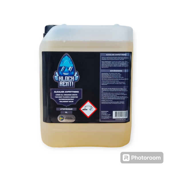 KLOCKRENT! Alkalisk Avfettning 5L